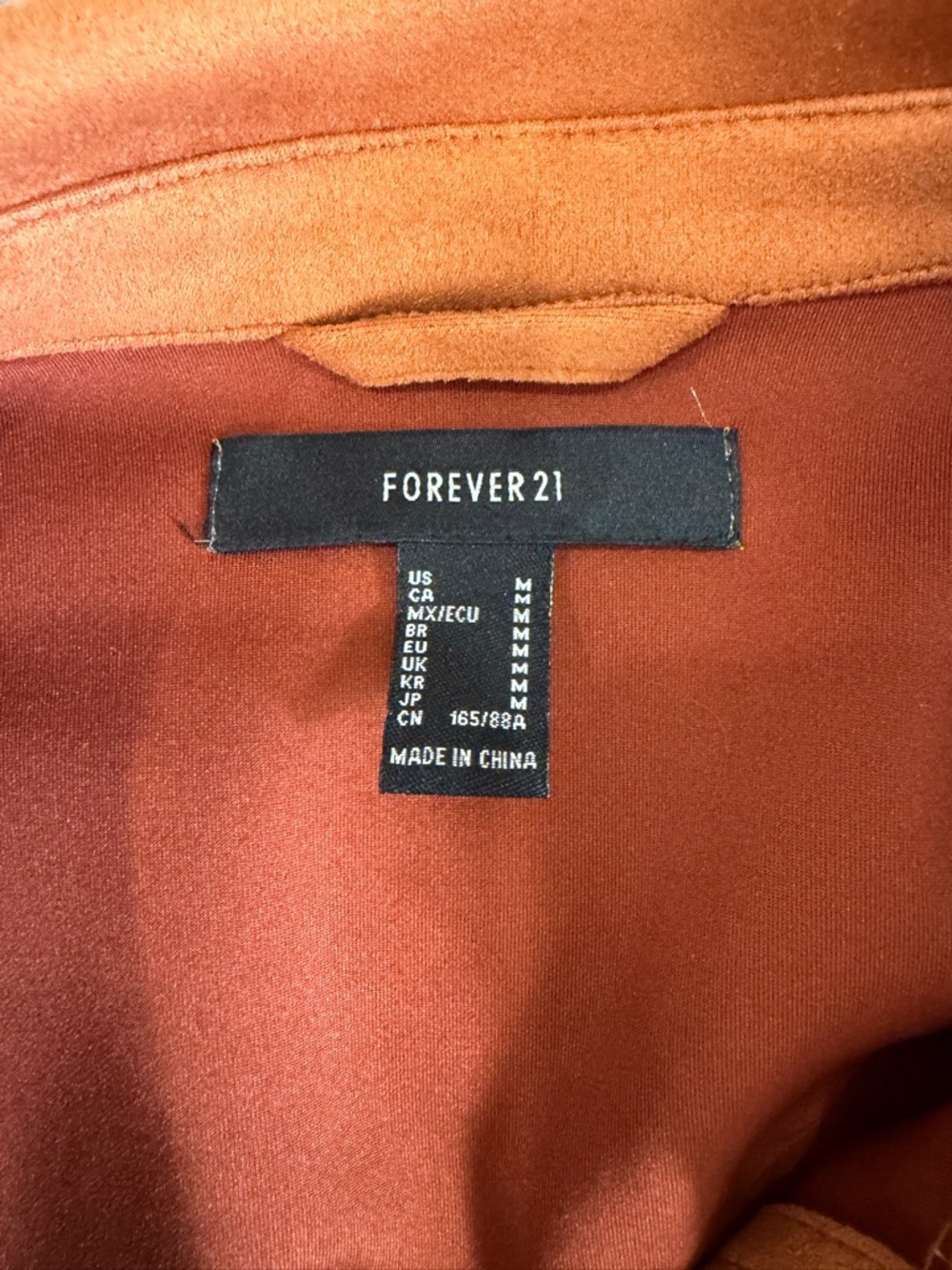 🧡🧡 Forever 21 Faux Suede Fringe Jacket 🧡🧡 - Picture 3 of 5